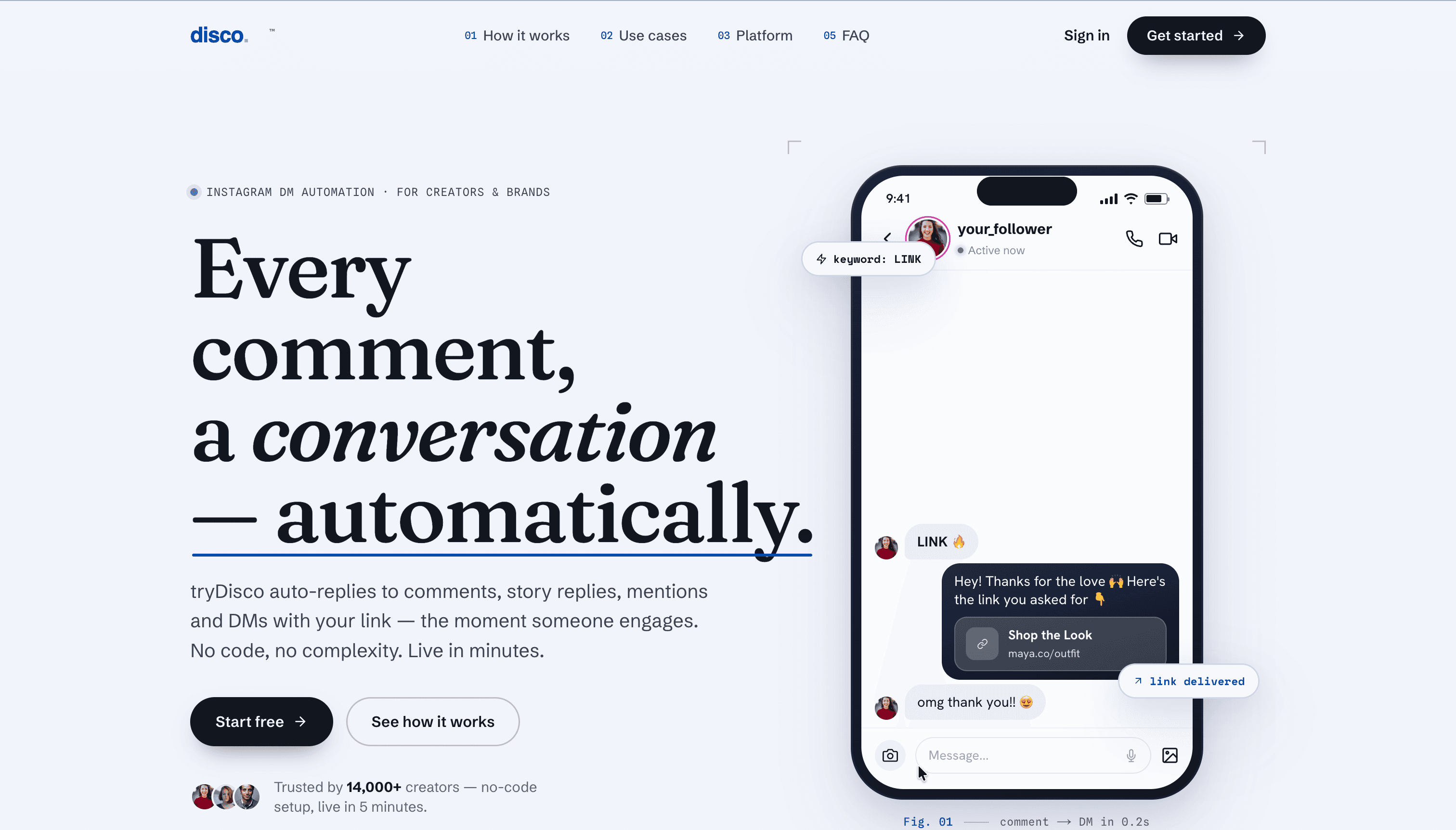 Trydisco AutoDM preview
